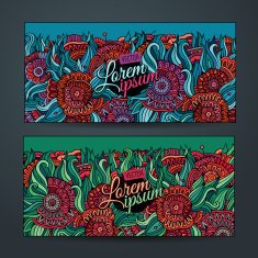 Vector decorative floral background N6