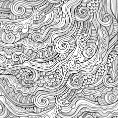 doodles decorative contour background