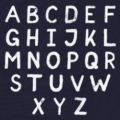 Hand drawn alphabet design N3