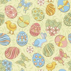 Easter seamless background N3