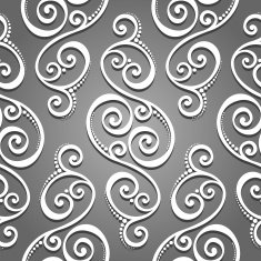 Seamless Ornate Pattern (Vector) Hand Drawn Texture N163