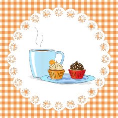 Afternoon snack with cupcakes N2