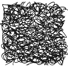 Black And White Abstract Scribble