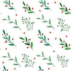 Watercolor floral seamless pattern N10