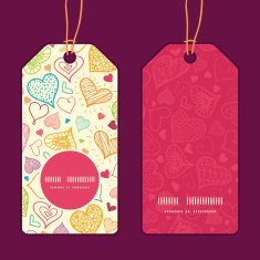 Vector doodle hearts heart silhouette pattern frame N27