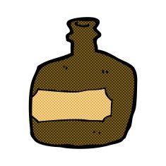 comic cartoon whisky jar N3