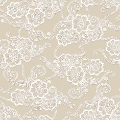 Flower seamless vector ornament N2