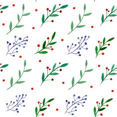 Watercolor floral seamless pattern N14