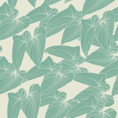 Seamless abstract background with leaves Vector illustration