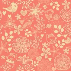 Retro floral seamless background N11