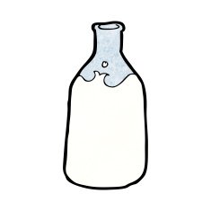 cartoon bottle of milk N10