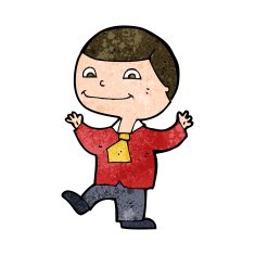 cartoon happy boy N386