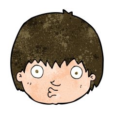 cartoon curious boy N63