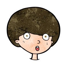 Cartoon Surprised Boy N47