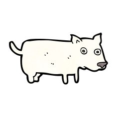 cartoon little dog N171