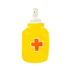 cartoon antiseptic spray N14