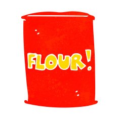 cartoon bag of flour N57