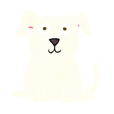 cartoon happy dog N131