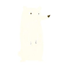 funny cartoon polar bear N32