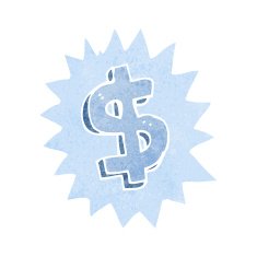 cartoon dollar symbol N16