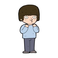 cartoon surprised man N220