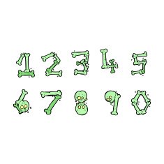 cartoon bone numbers N11