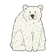 cartoon funny polar bear N9