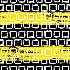 Geometric pattern with small hand painted squares N8