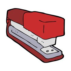 cartoon office stapler N14