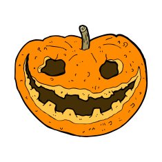 cartoon spooky pumpkin N36