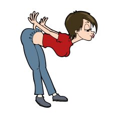cartoon sexy woman N21