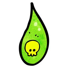 cartoon acid rain drop N3
