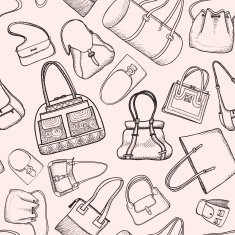 Fashion accessory wallpaper Hand bags seamless N2