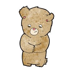 cartoon teddy bear N545