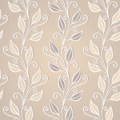 Seamless Floral Pattern (Vector) Hand Drawn Texture N174