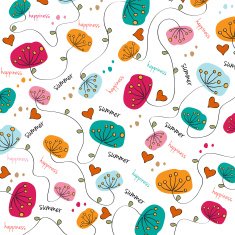 seamless background with flowers N10
