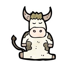 Cartoon Cow N155