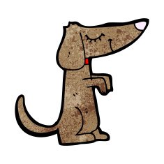 cartoon little dog N174
