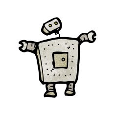 Cartoon Robot N467