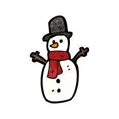 Cartoon Snowman N123