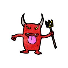 cartoon little devil N180