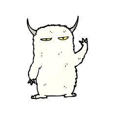 yeti monster cartoon N3
