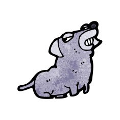 funny little dog cartoon N12
