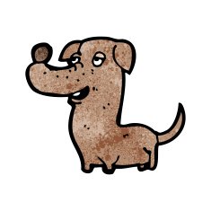 funny little dog cartoon N13