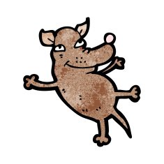 funny cartoon dog N35