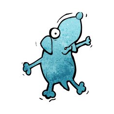 funny cartoon dog N38