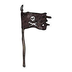 pirate flag cartoon N4