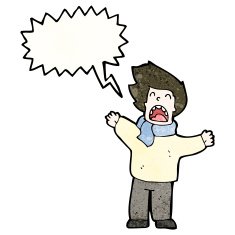 shouting man cartoon N27