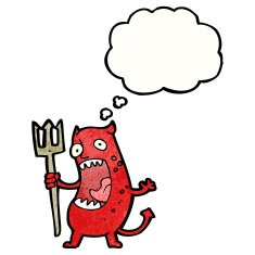 cartoon little devil N182