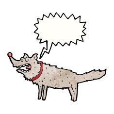 cartoon barking dog N8